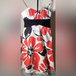 City Triangles Red Floral Mini Dress | Size 3 | Summer Party